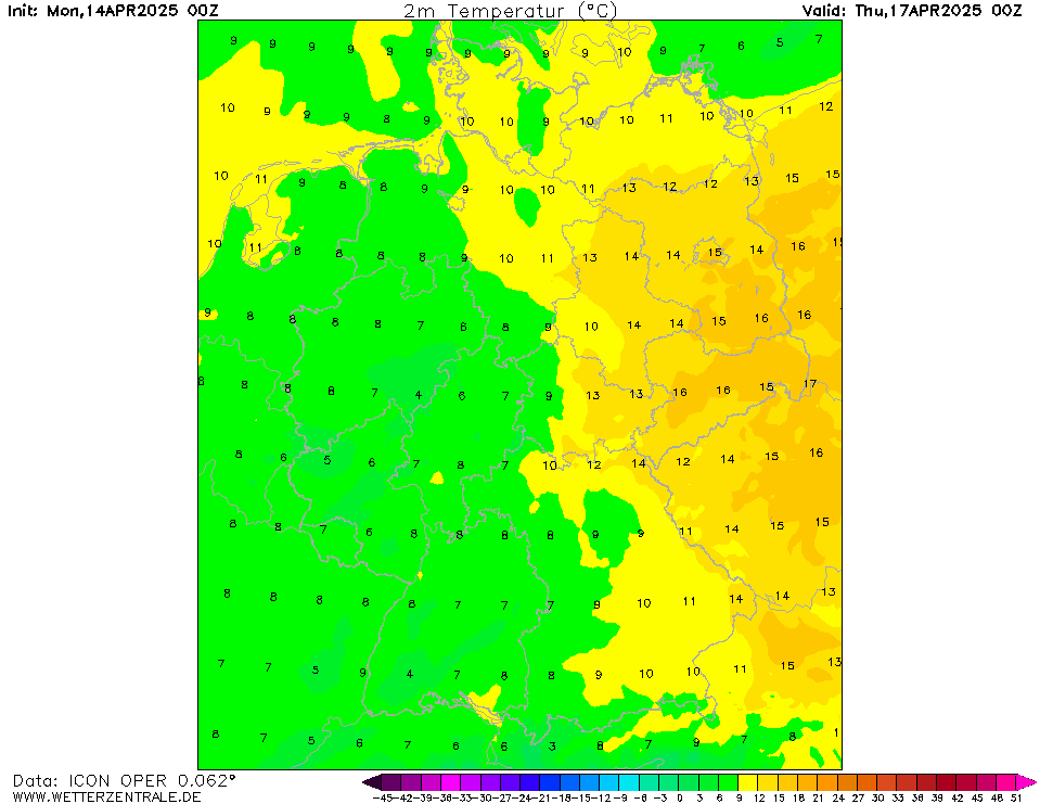 Wettervorhersage Temperatur