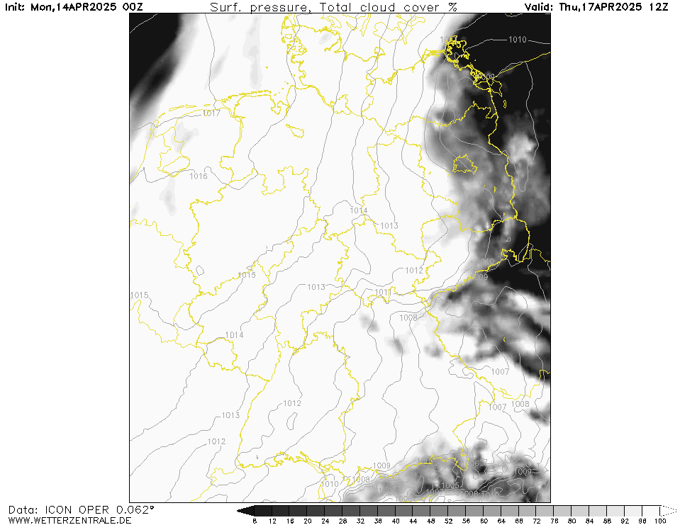 Wettervorhersage Bewölkung