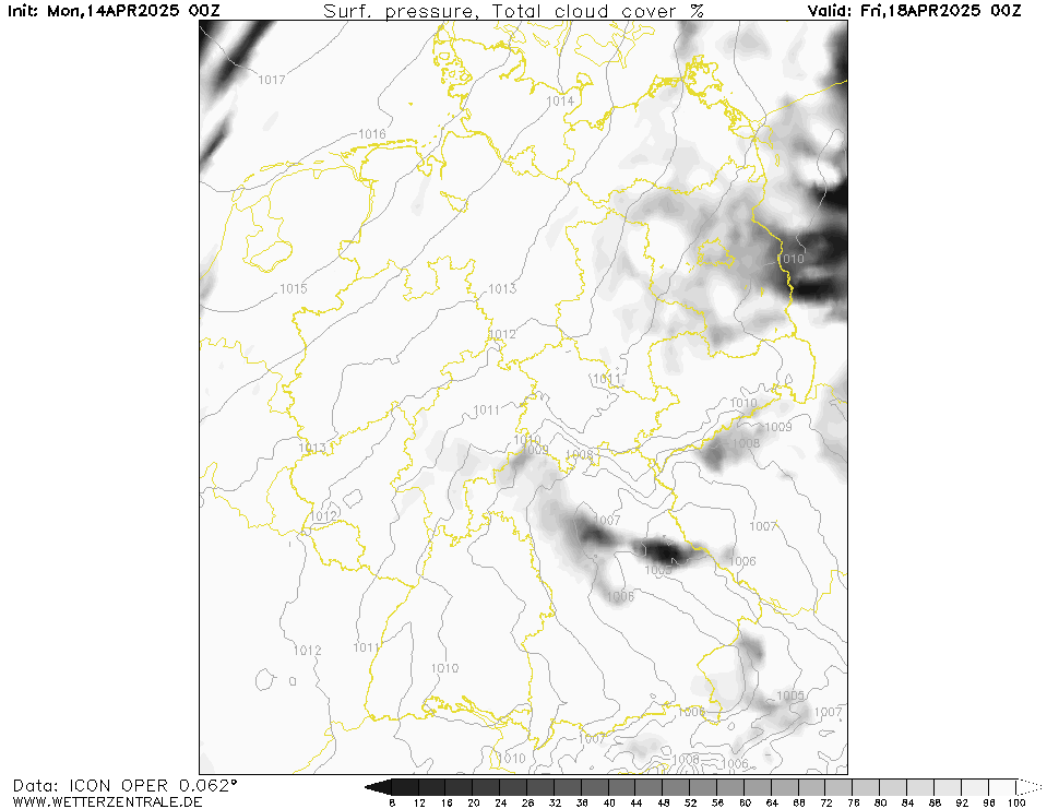 Wettervorhersage Bewölkung