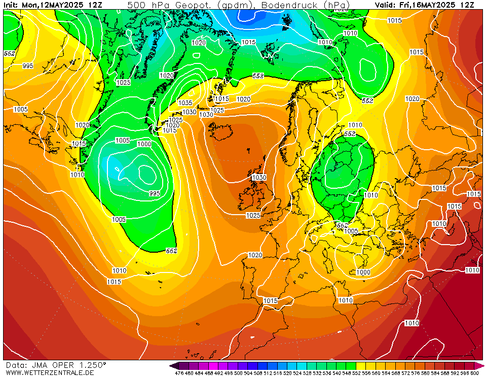 Latest available JMA forecast chart T+96