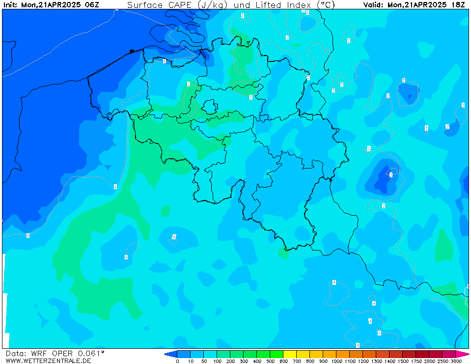 WRF CAPE