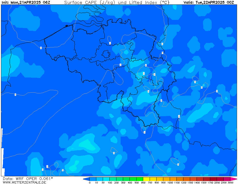 WRF CAPE
