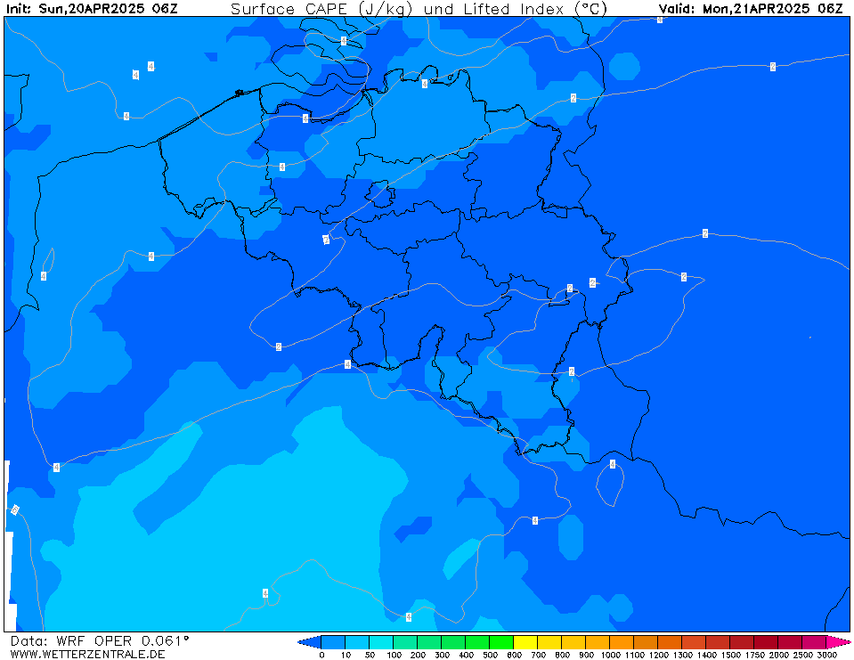 WRF CAPE