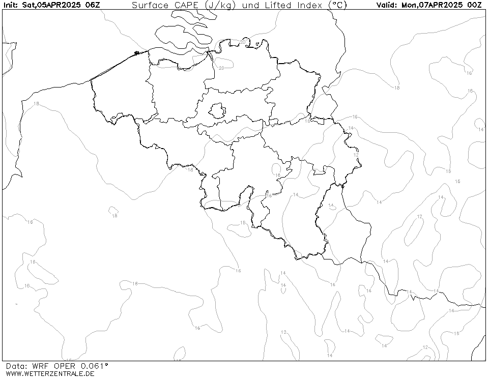 WRF CAPE
