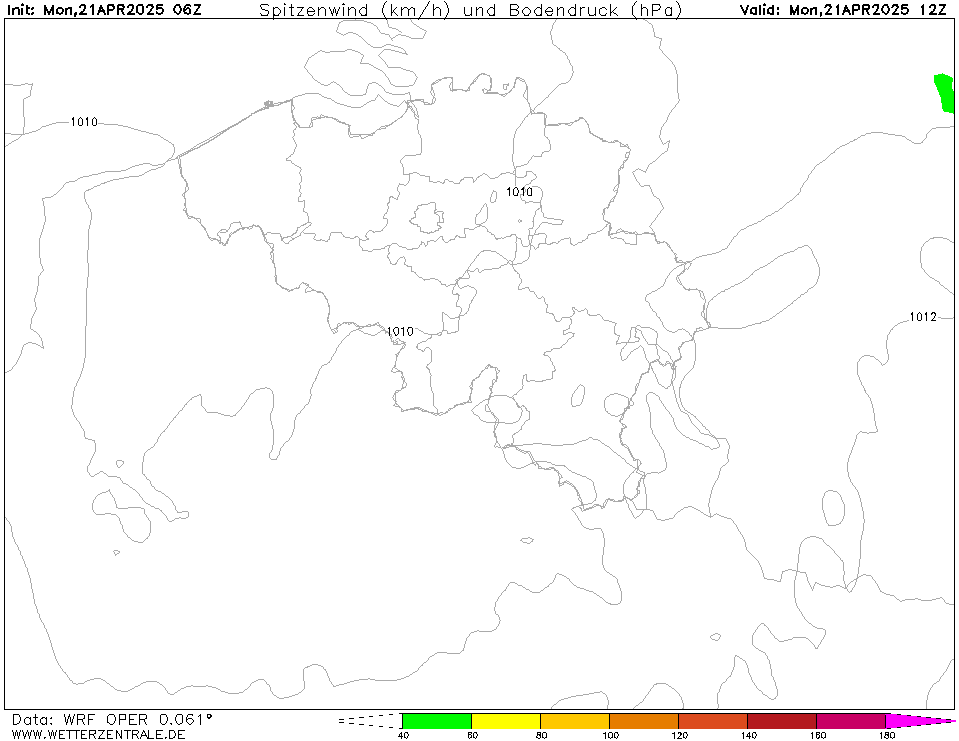 WRF Windstoten