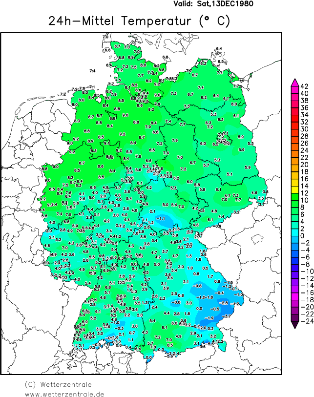 Wetterübersicht der DWD-Stationen vom letzten Monat.